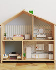 Green Pattern Flisat Dollhouse Decals