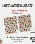 Flisat Table Leafy Ladybirds Decal