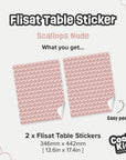 Flisat Table Scallops Nude Decal