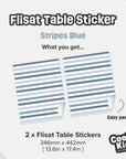 Flisat Table Stripes Blue Decal