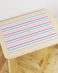 Flisat Table Stripes Pink Decal