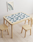 Flisat Table Dreamy Whales Decal