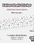 Kallax Shelf Abstract Dots Warm Decal