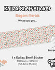 Kallax Shelf Elegant Florals Decal