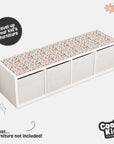 Kallax Shelf Elegant Florals Decal