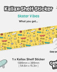 Kallax Shelf Skater Vibes Decal