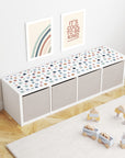 Kallax Shelf Abstract Dots Warm Decal