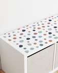 Kallax Shelf Abstract Dots Warm Decal