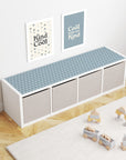 Kallax Shelf Scallops Blue Decal