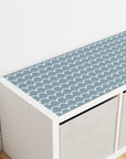 Kallax Shelf Scallops Blue Decal