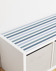 Kallax Shelf Stripes Blue Decal