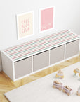 Kallax Shelf Stripes Neutral Decal