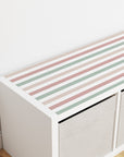 Kallax Shelf Stripes Neutral Decal