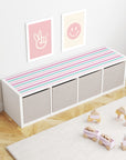 Kallax Shelf Stripes Pink Decal