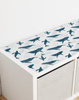 Kallax Shelf Dreamy Whales Decal