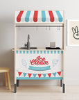 Duktig Kitchen Ice Cream Cart - Red Decals