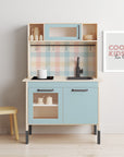 Duktig Kitchen Gingham Multi - Blue Base Decals