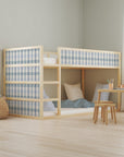 Kura Bed Gingham Blue Decals