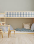 Kura Bed Gingham Blue Decals