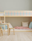 Kura Bed Gingham Multi Decals