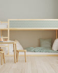 Kura Bed Scallops Sage Decals