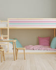 Kura Bed Stripes Pink Decals