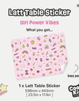 Latt Table Girl Power Vibes Decal