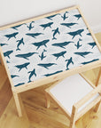 Latt Table Dreamy Whales Decal