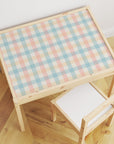 Latt Table Gingham Multi Decal