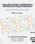 Trofast Top Abstract Shapes Decal