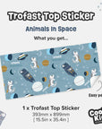 Trofast Top Animals In Space Decal