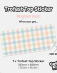 Trofast Top Gingham Multi Decal