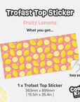 Trofast Top Fruity Lemons Decal