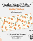 Trofast Top Fruity Peaches Decal