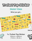 Trofast Top Skater Vibes Decal