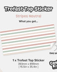 Trofast Top Stripes Neutral Decal