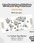 Trofast Top World Map Decal