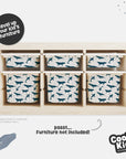 Trofast Tub Dreamy Whales Decals