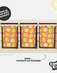 Trofast Tub Fruity Lemons Decals