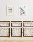 Trofast Tub Abstract Shapes Bright Decals