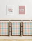 Trofast Tub Gingham Multi Decals