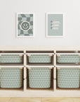 Trofast Tub Scallops Sage Green Decals